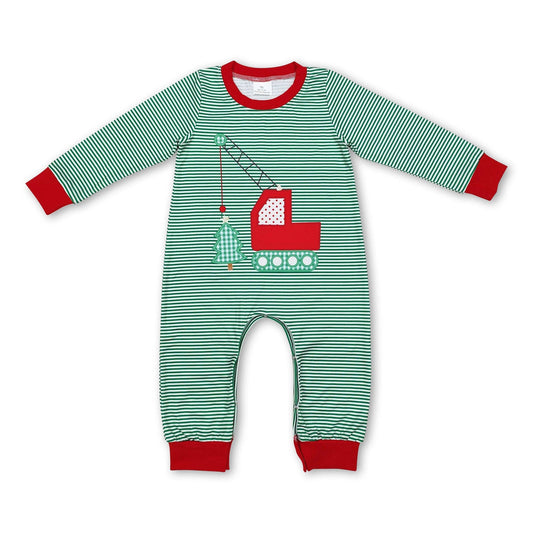 Construction Christmas Tree Romper