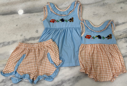 French Knot Girls Finding Nemo Bubble