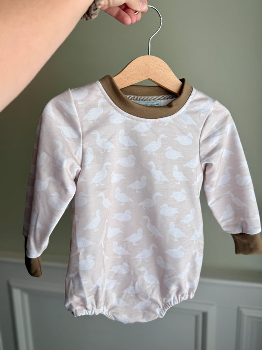 Neutral Duck Long Sleeve Bubble
