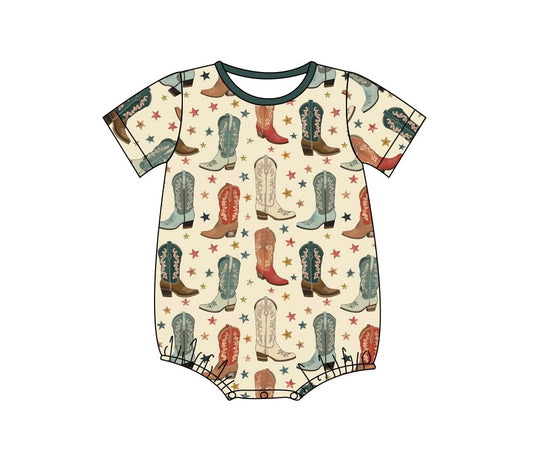 Red, White, & Boots Bamboo Bubble