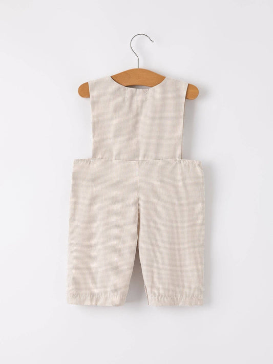 Halloween & Thanksgiving Pumpkin Smock Embroidered Romper