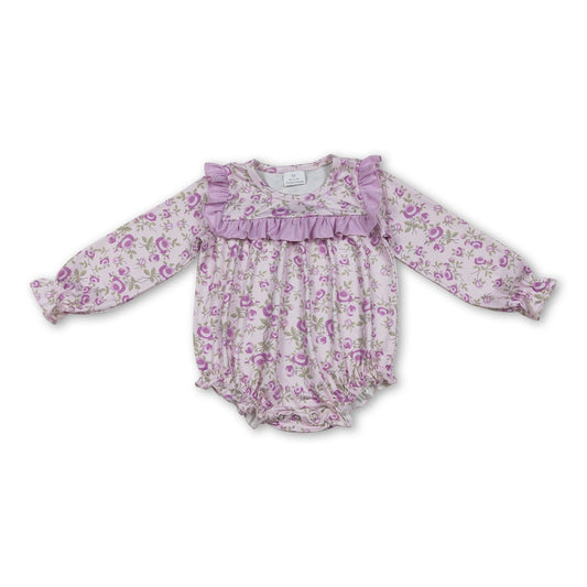 Ruffled & Floral Purple Bubble