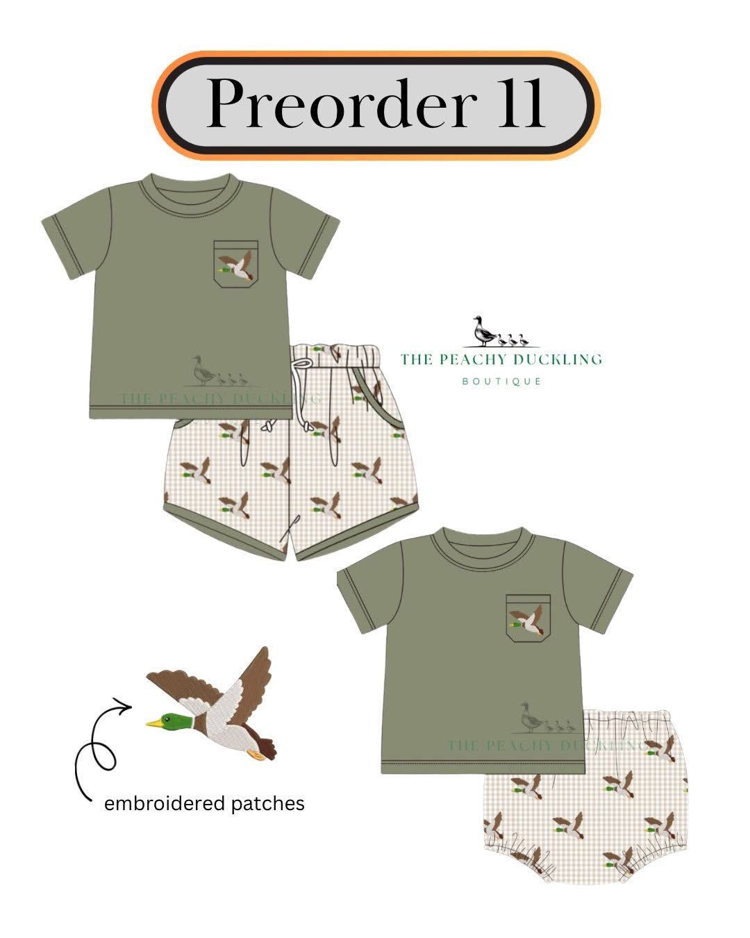 PO11 Mallard Patch Short Set