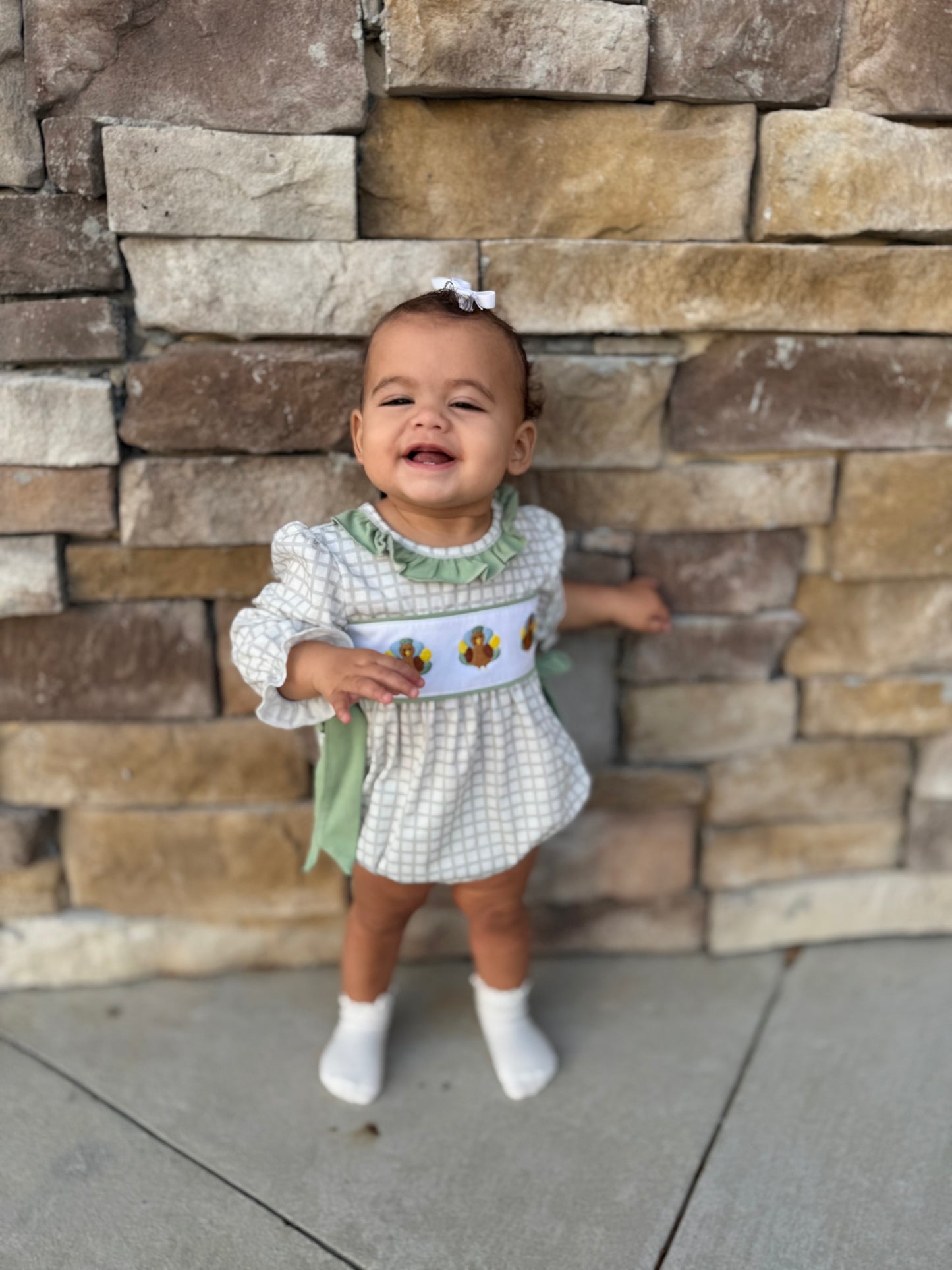 Ruffle Turkey Embroidery Bubble