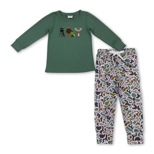 Appliqué Daddy & Son Hunting Set