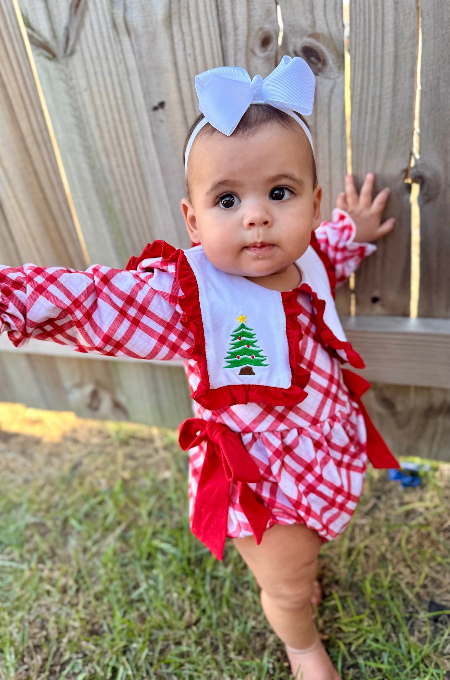 Christmas Trees & Red Bows Bubble