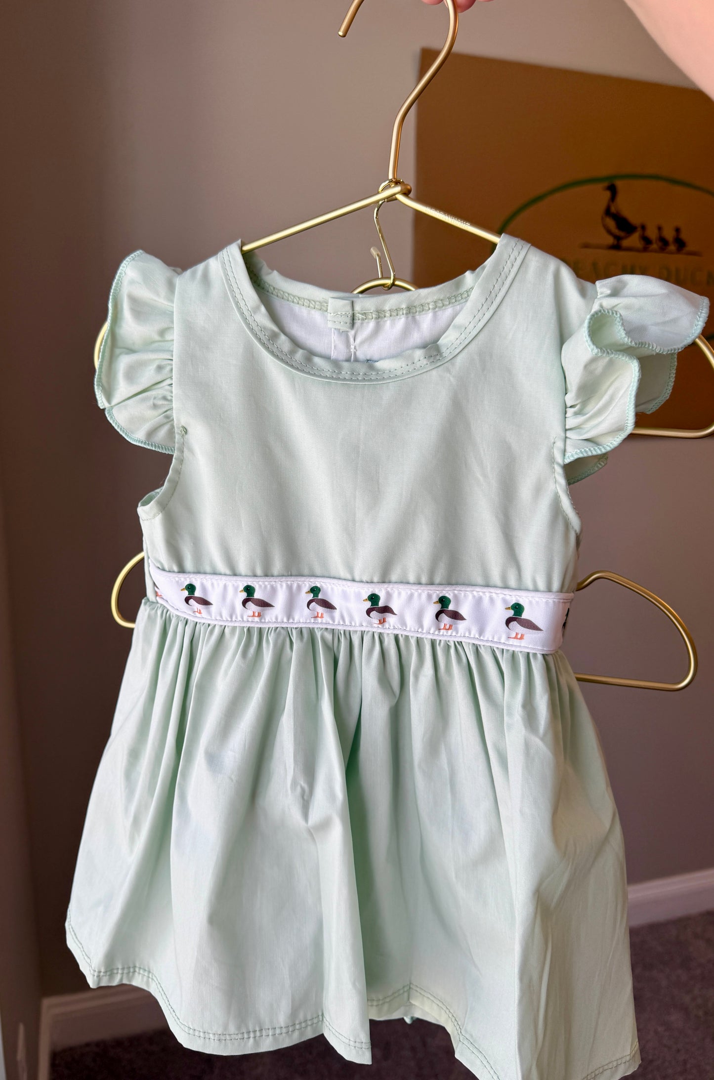 Duck Ribbon Girls Short Set