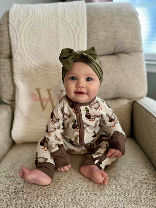 Mallard Bamboo Convertible Footies