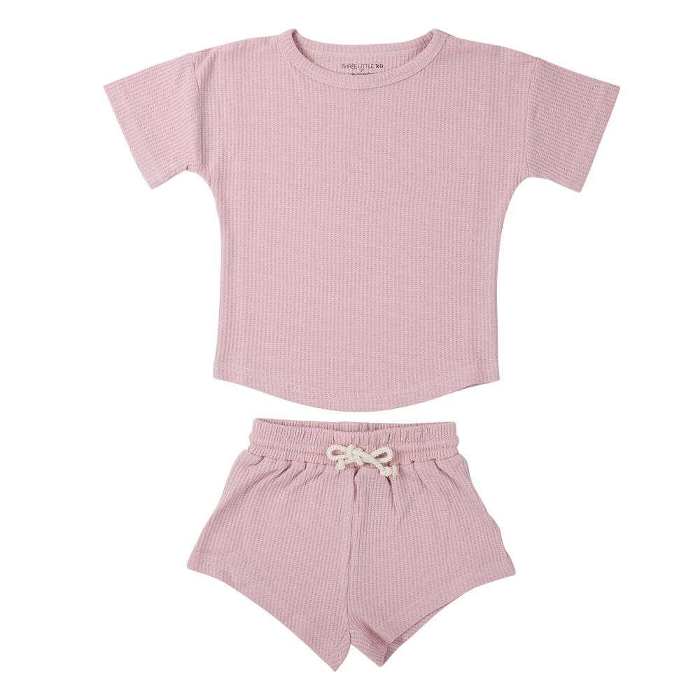 Rose Pink Summer Waffle Set