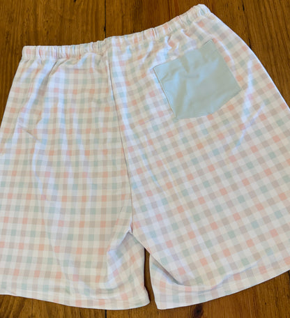PO9 Pastel Gingham Men's Swim Shorts