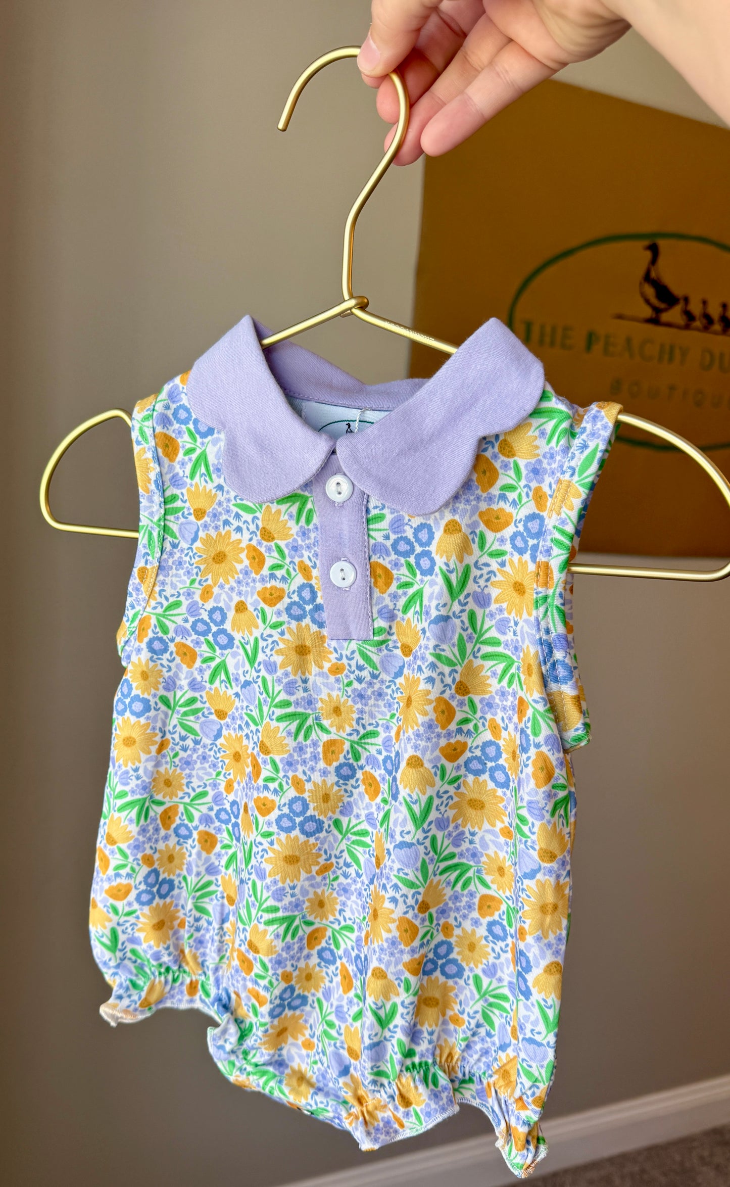 Spring Floral Collared Bubble