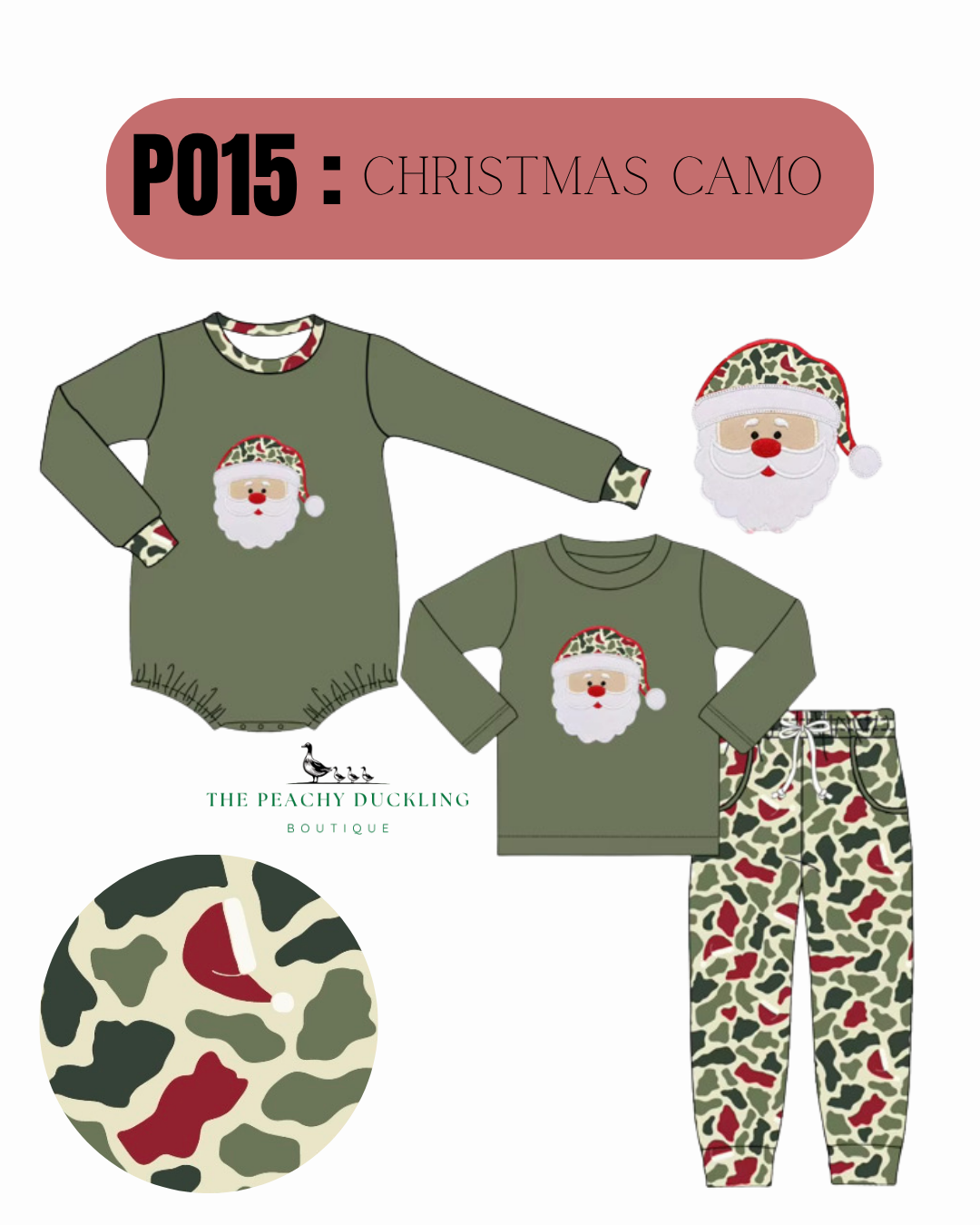 PO15 : Appliqué Camo Santa