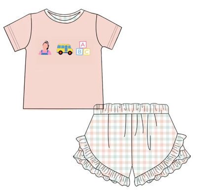 PO6 Embroidered Girls Ms.Rachel Set
