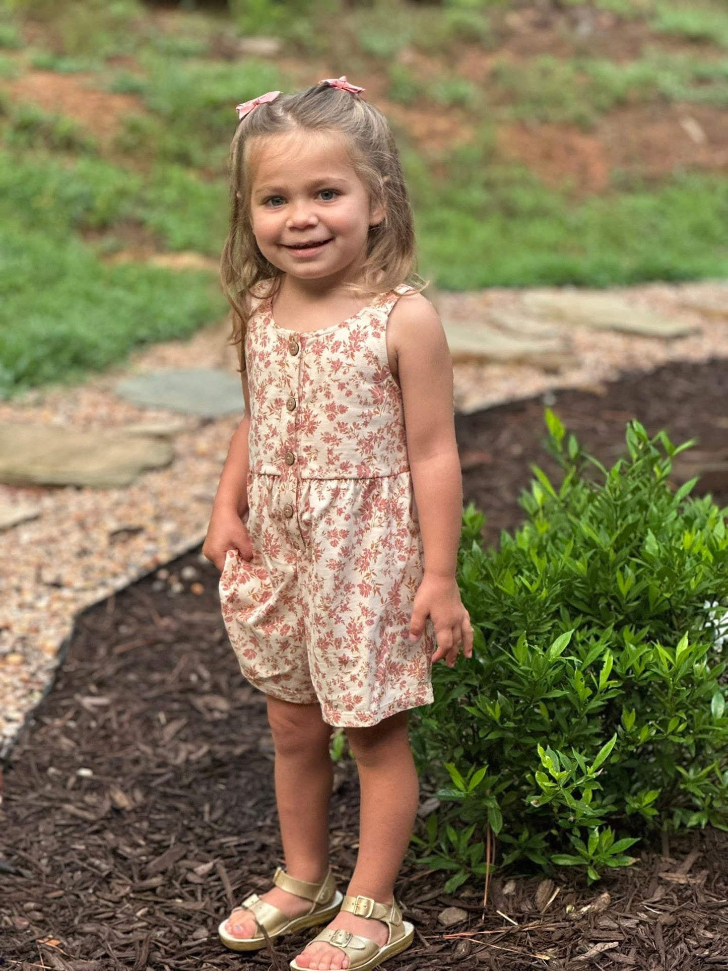 Blush Floral Romper