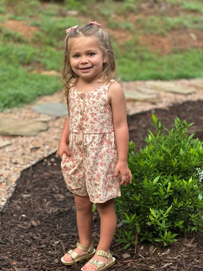 Blush Floral Romper