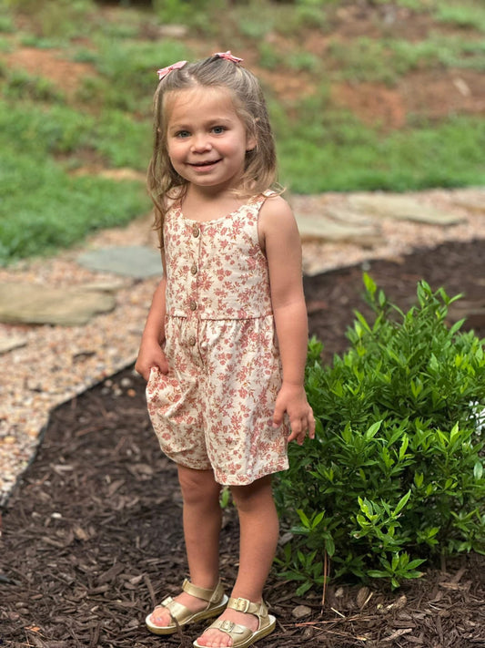Blush Floral Romper