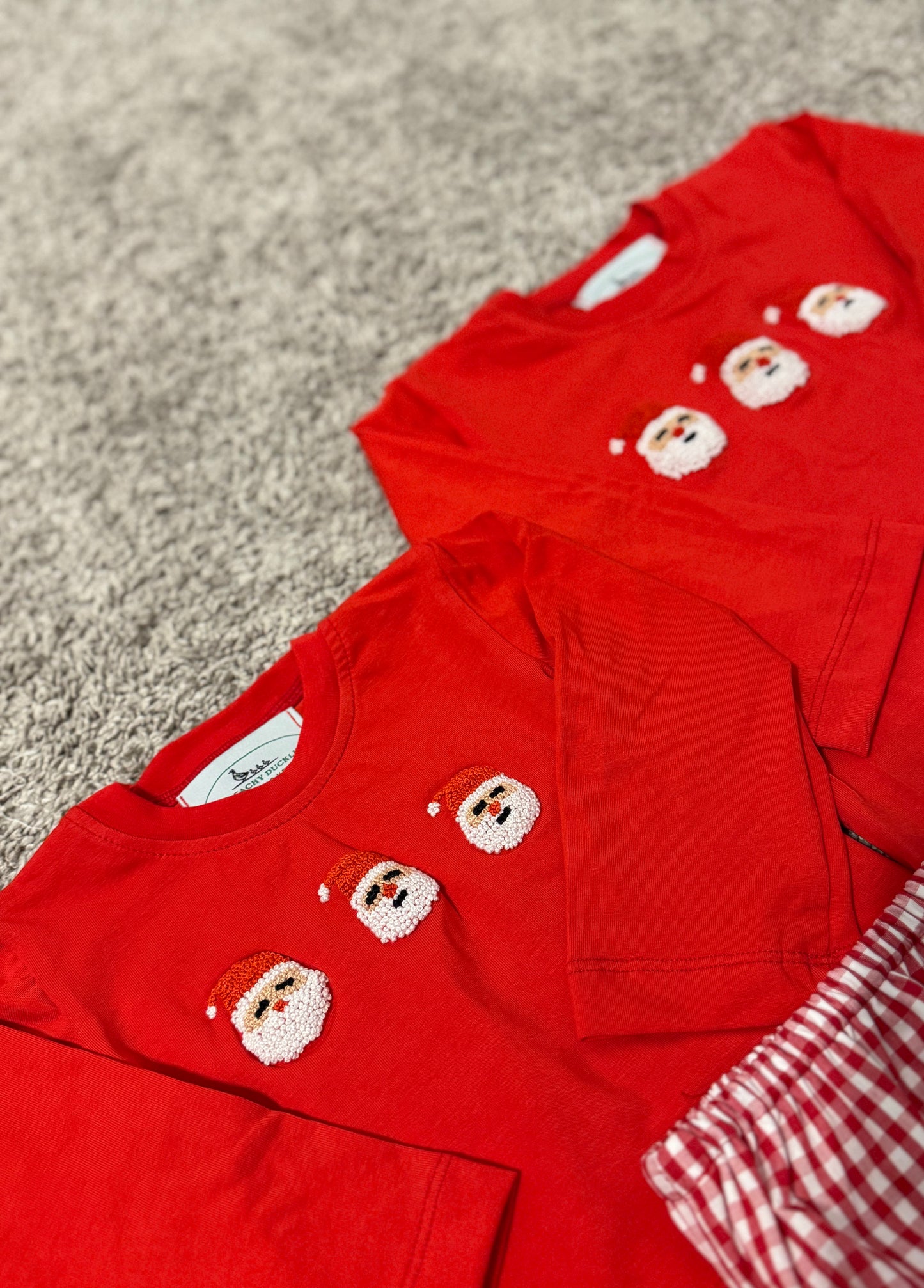 French Knot Santa Diaper Set