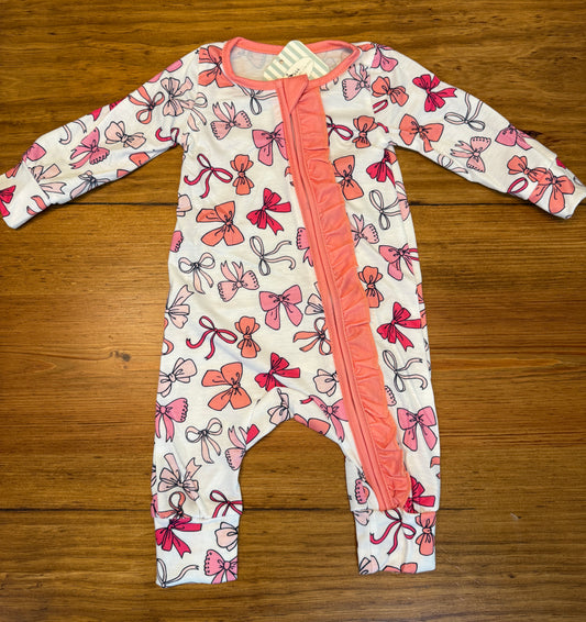 Bow Print Zip Sleeper