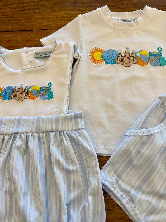 PO9 Embroidered Beach Vibes Boys Set