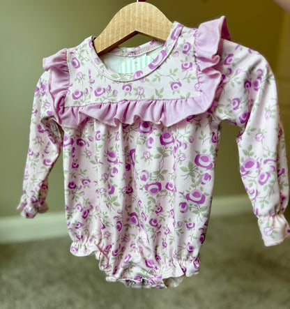 Ruffled & Floral Purple Bubble