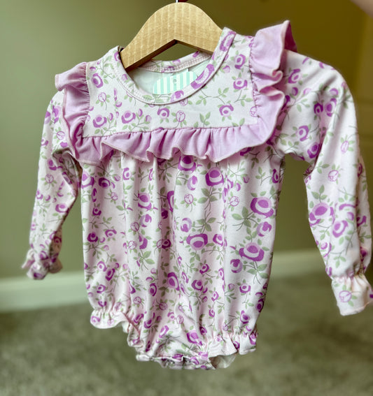 Ruffled & Floral Purple Bubble