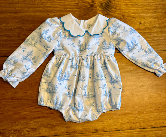 Girls Vintage Mallard Toile