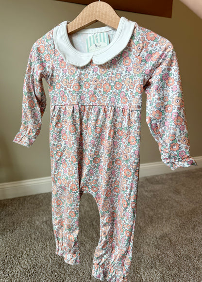 Long Sleeve Floral Romper