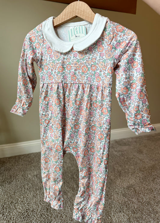 Long Sleeve Floral Romper