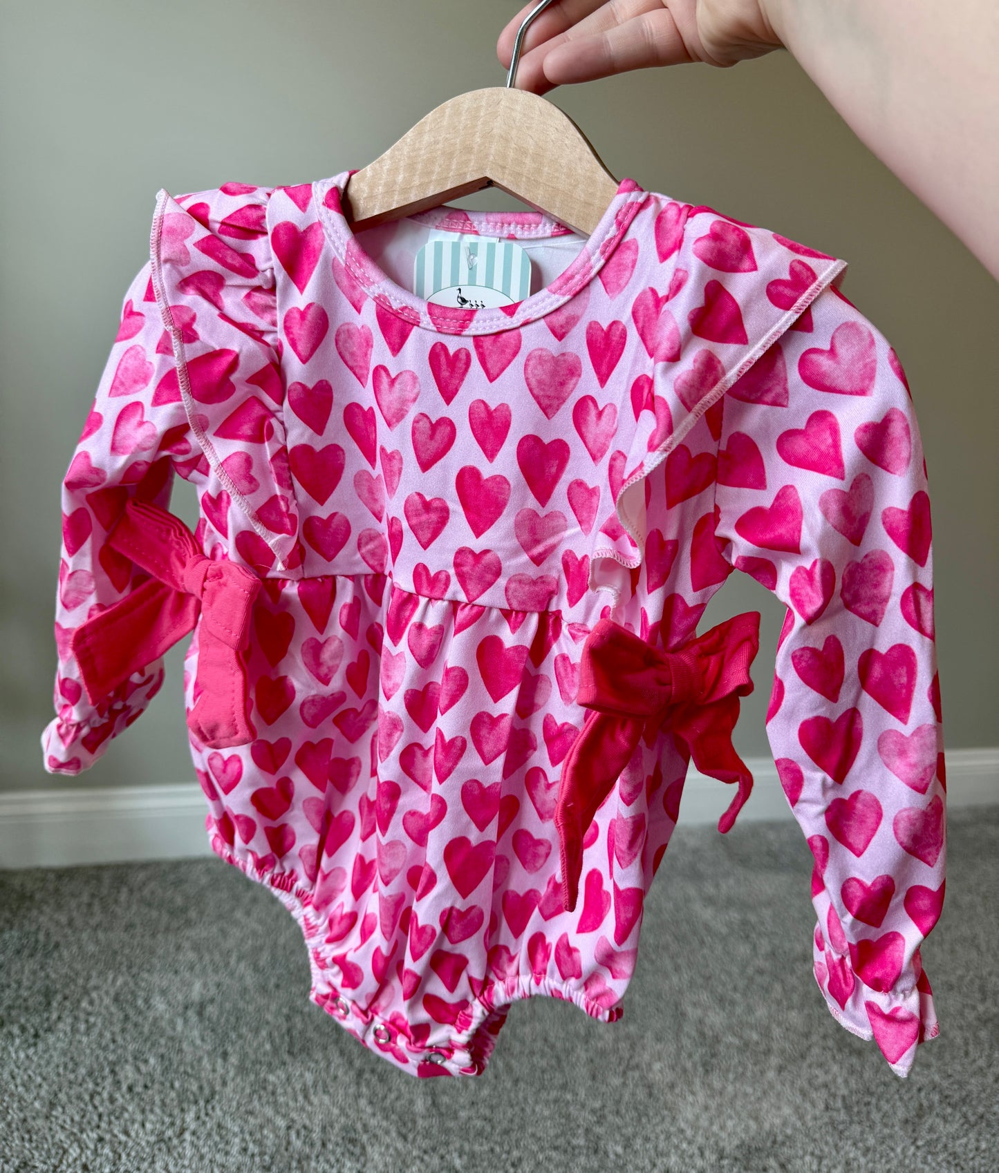 Pink Bows & Hearts Bubble