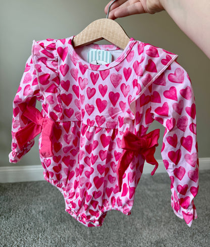 Pink Bows & Hearts Bubble