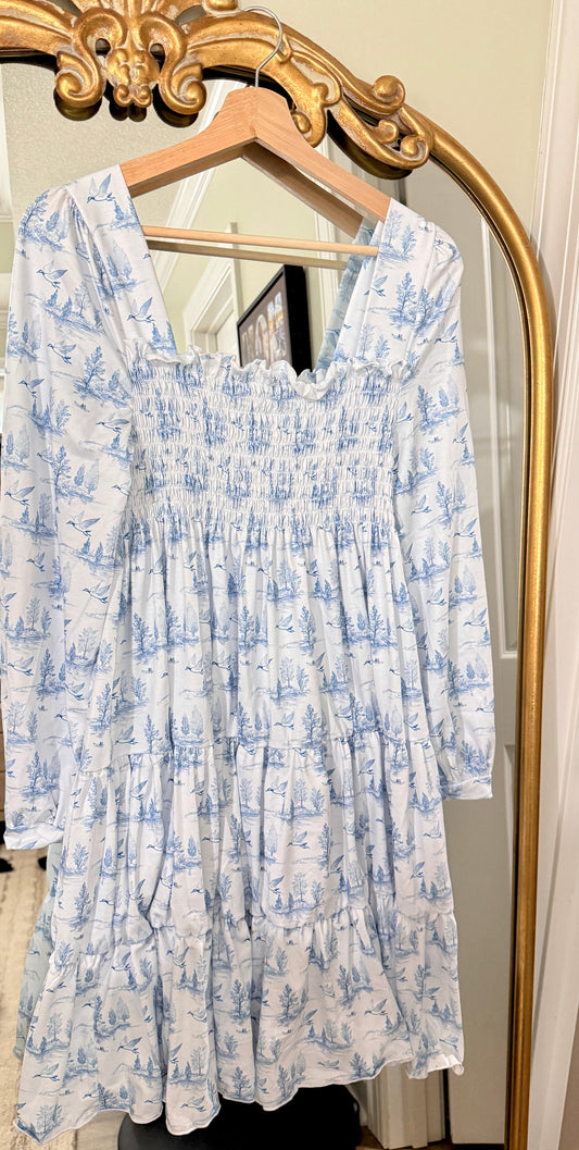 Mommy Matching Mallard Toile Dress
