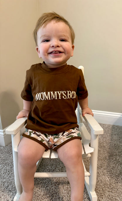 French Knot Camo Mommy’s Boy Set