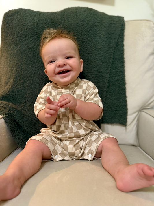 Checker Romper
