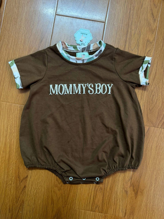 French Knot Camo Mommy’s Boy Bubble