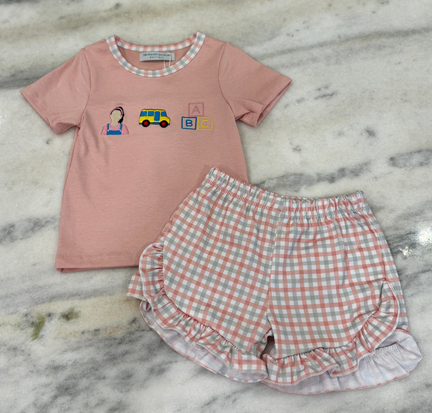 PO6 Embroidered Girls Ms.Rachel Set