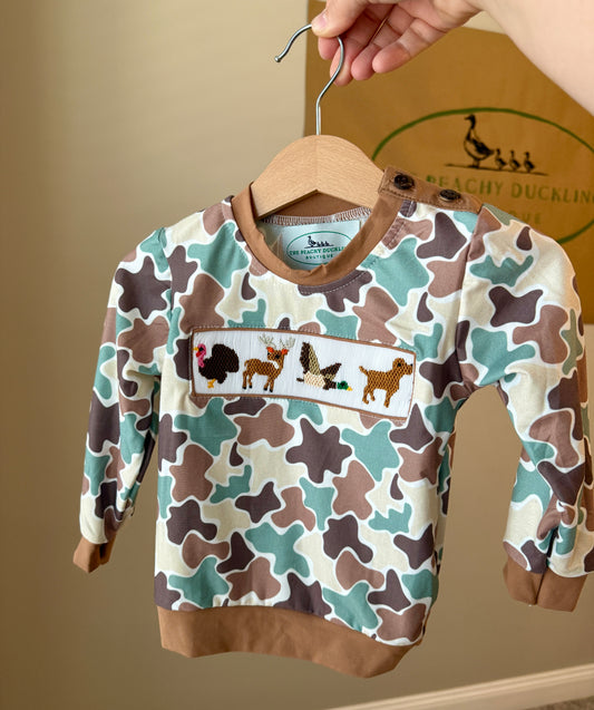 Handsmocked Southern Boy Long Sleeve