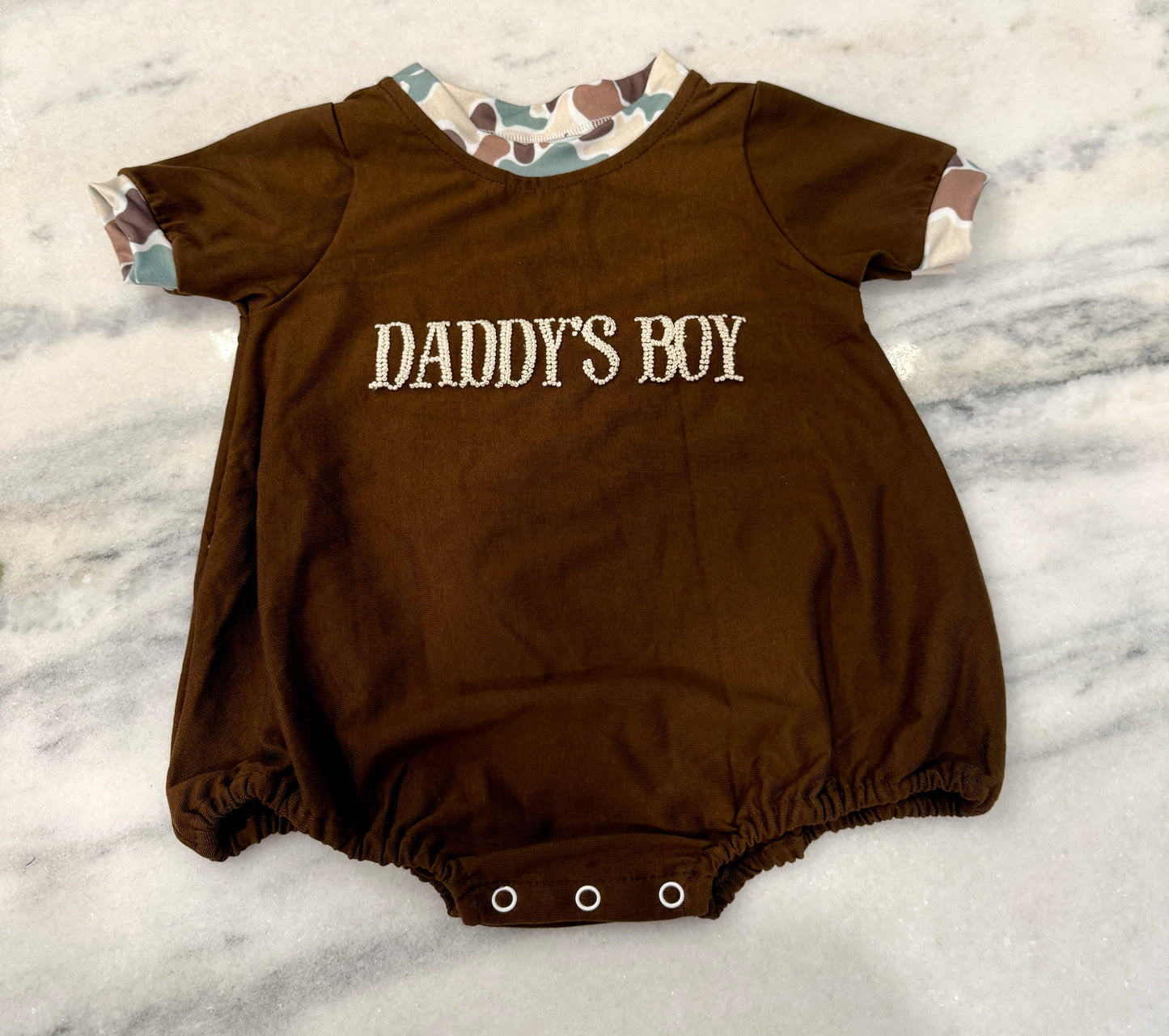French Knot Daddy's Boy Bubble