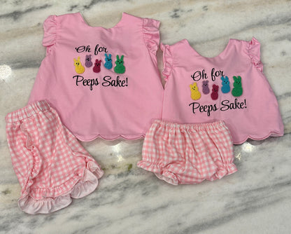 Girls Oh For Peeps Sake Diaper Set