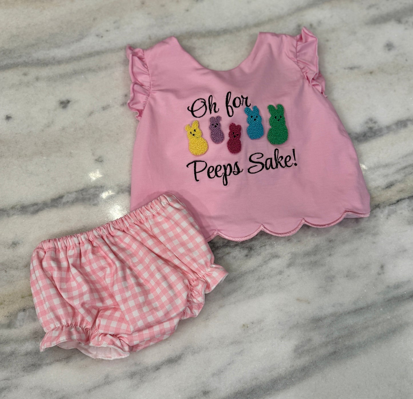 Girls Oh For Peeps Sake Diaper Set