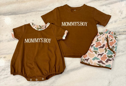 French Knot Camo Mommy’s Boy Set