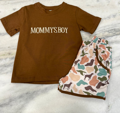 French Knot Camo Mommy’s Boy Set