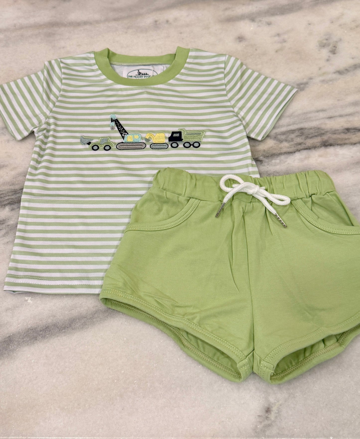 Boys Construction Knit Set