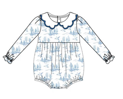 Girls Vintage Mallard Toile