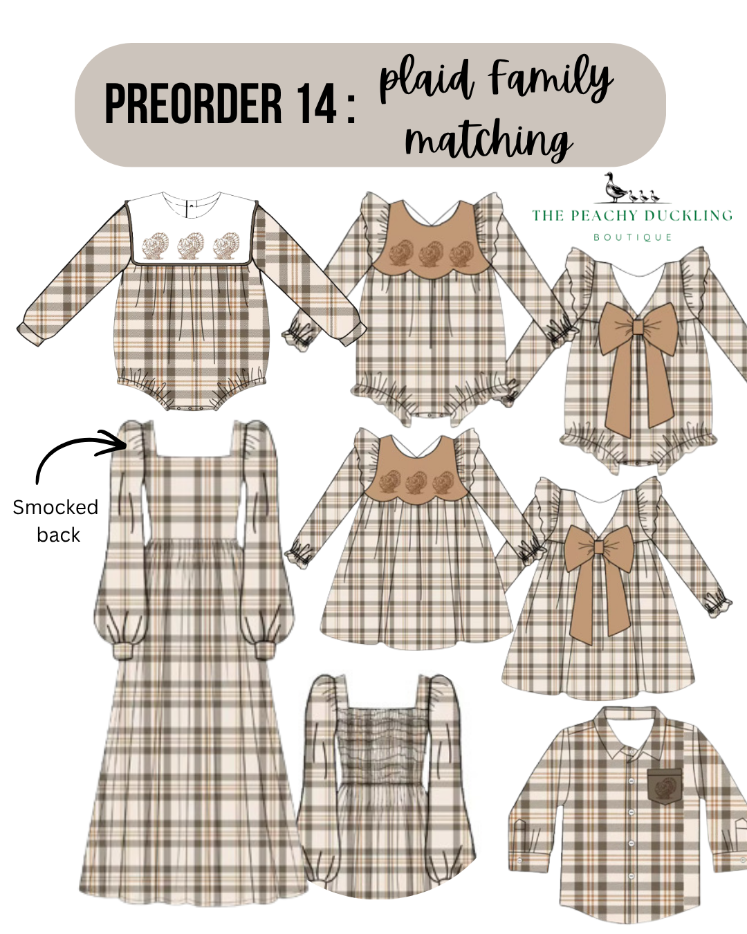 PO14 Plaid Family Matching Collection