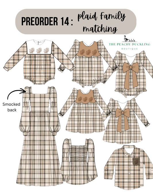 PO14 Plaid Family Matching Collection