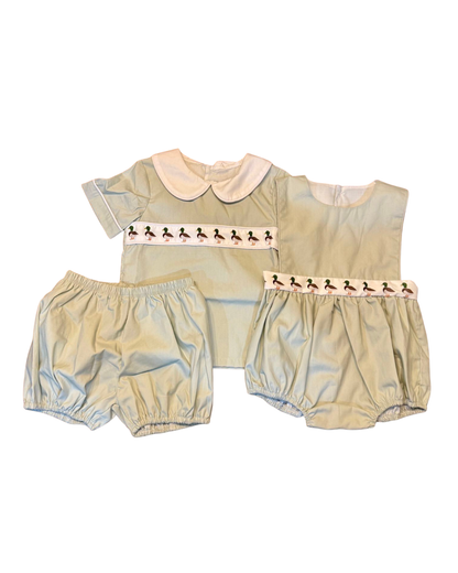 Duck Ribbon Short Set