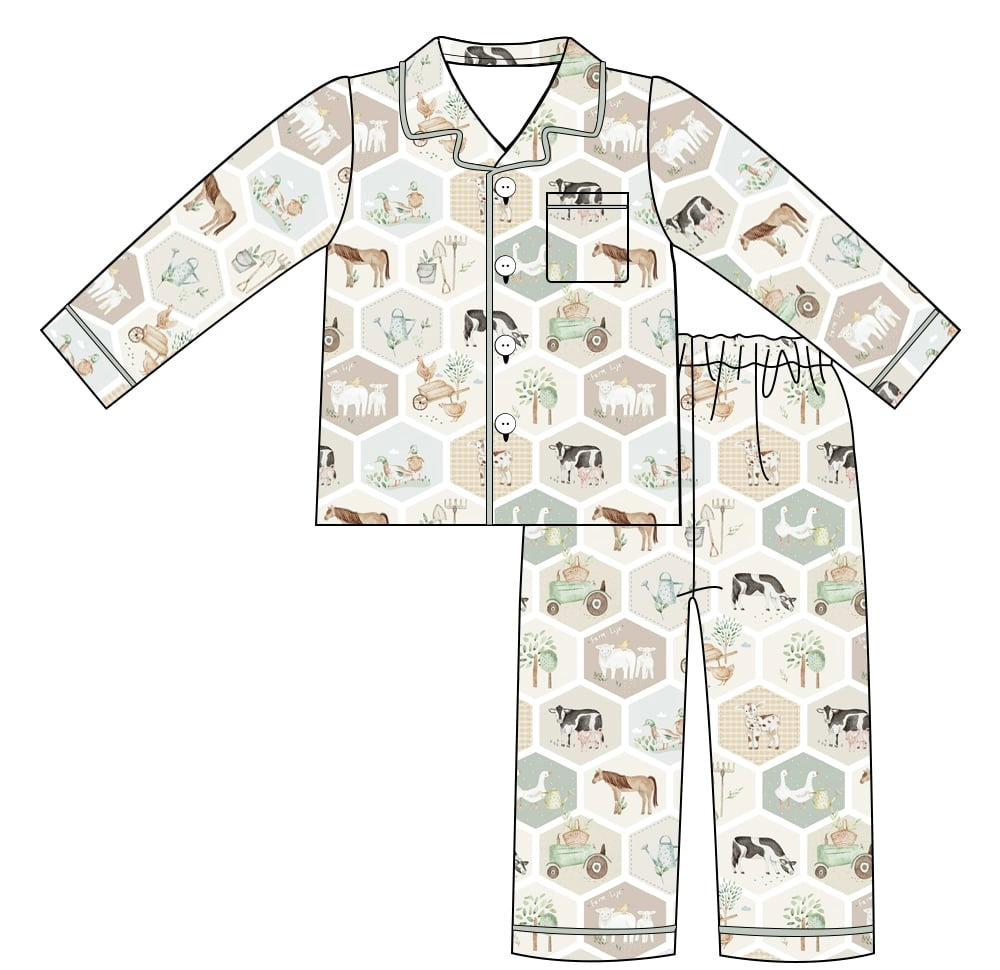 Farm Bamboo Mommy Match Set