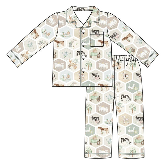 Farm Bamboo Mommy Match Set