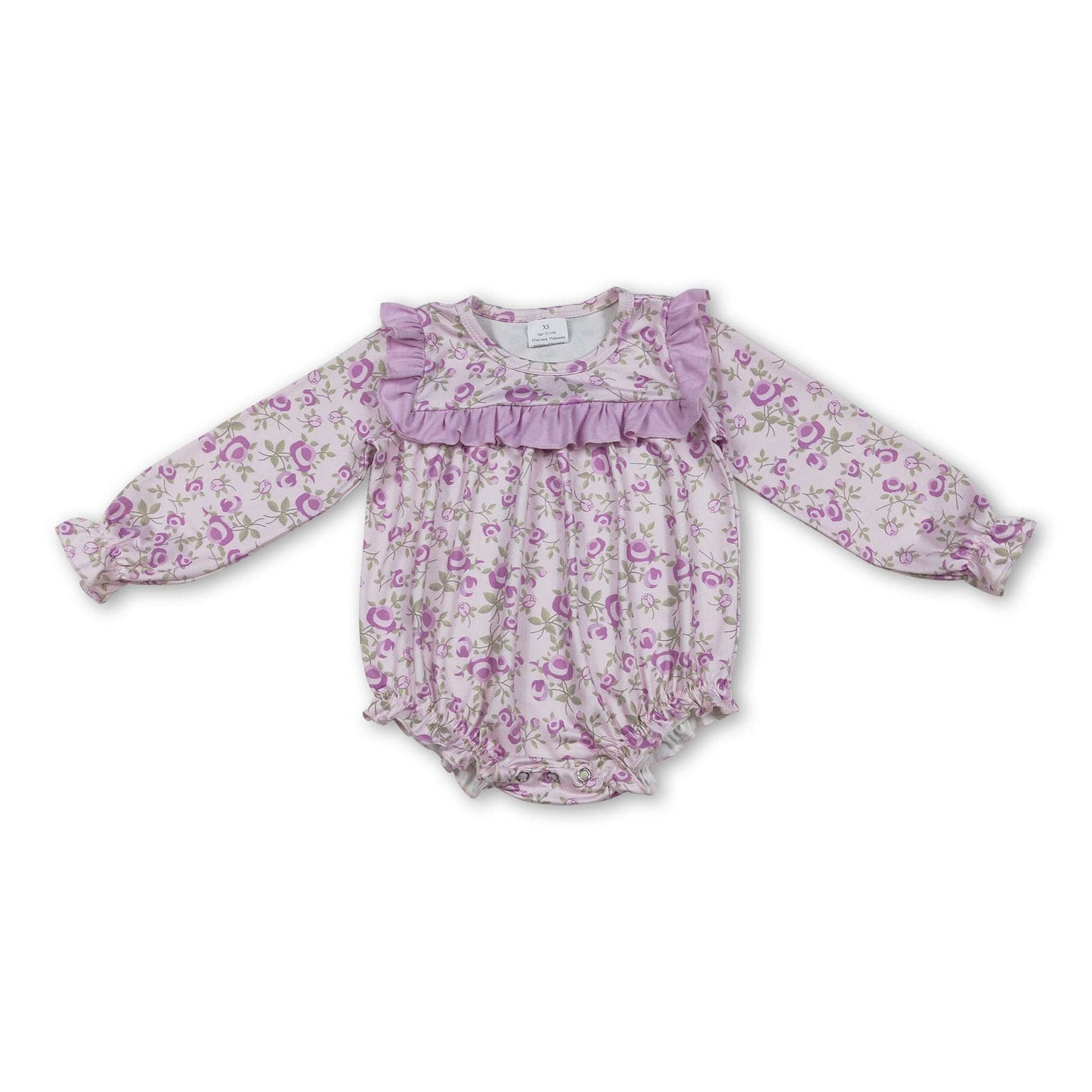 Ruffled & Floral Purple Bubble