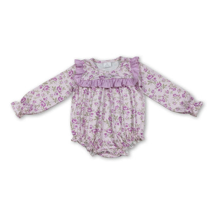 Ruffled & Floral Purple Bubble